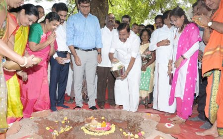 திருச்சி மேற்கு சட்டமன்றத் தொகுதியில்  ரூ 9 கோடியே 50 லட்சம் மதிப்பில் பல்வேறு வளர்ச்சி திட்டப் பணிகள் அமைச்சர் கே.என். நேரு இன்று தொடங்கி வைத்தார்