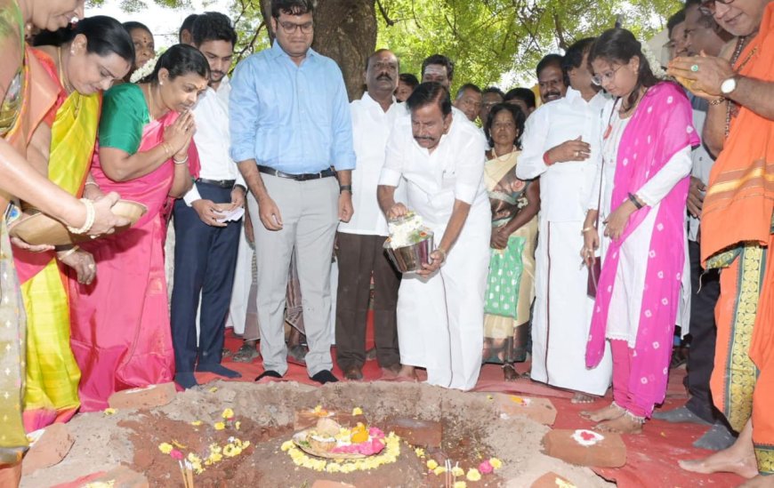 திருச்சி மேற்கு சட்டமன்றத் தொகுதியில்  ரூ 9 கோடியே 50 லட்சம் மதிப்பில் பல்வேறு வளர்ச்சி திட்டப் பணிகள் அமைச்சர் கே.என். நேரு இன்று தொடங்கி வைத்தார்