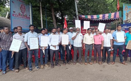 *திருச்சியில அகில இந்திய ரயில் என்ஜின் ஓட்டுநர்கள் சங்கம் சார்பில் 48 மணி நேரம் உண்ணாவிரத போராட்டம் துவங்கியது*