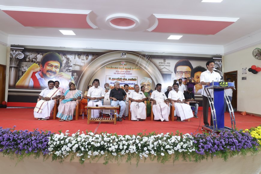 அதானி அம்பானி வாங்கிய கோடிக்கணகான கடன்களை தள்ளுபடி செய்து மக்களின் வரிப்பணத்தை வீணாக்குகிறார் ஒன்றிய பிரதமர் நரேந்திர மோடி அமைச்சர் அன்பில் மகேஷ் பொய்யாமொழி உரை