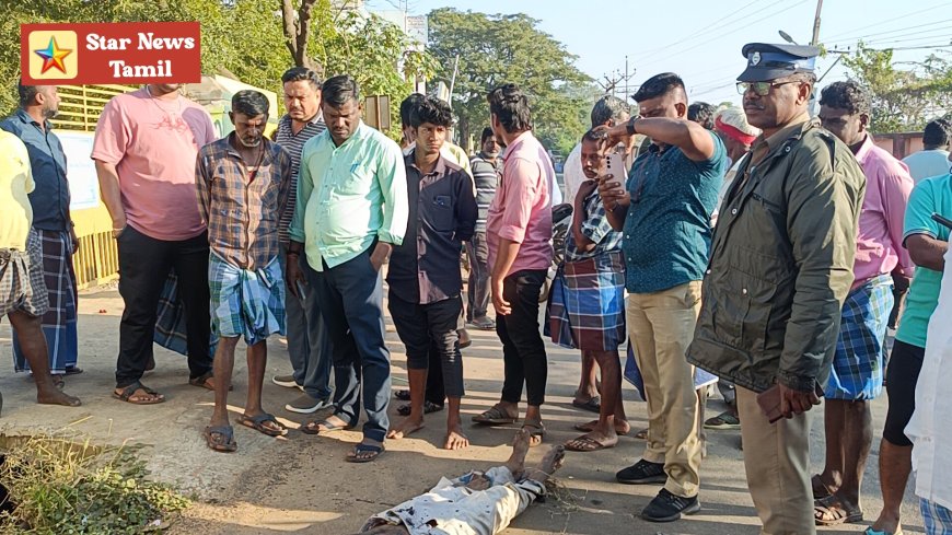 *திருச்சி அரியமங்கலம் அம்பிகாபுரம் சாலையில், டூவீலருடன் சாக்கடையில் விழுந்து இறந்தவரின் உடலை கைப்பற்றி போலீசார் விசாரணை நடத்தி வருகின்றனர்*