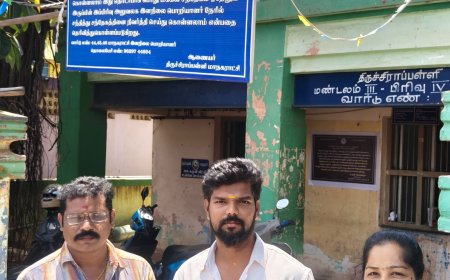 *திருச்சி மாநகராட்சி 44வது வார்டுக்கு உட்பட்ட பகுதிகளில் அடிப்படை வசதிகளை செய்து தரக் கோரி தமிழக வெற்றிக் கழக  நிர்வாகிகள் கோரிக்கை மனு அளித்தனர்.*